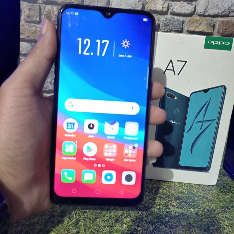 HP OPPO A7 4/64 FULLSET SECOND