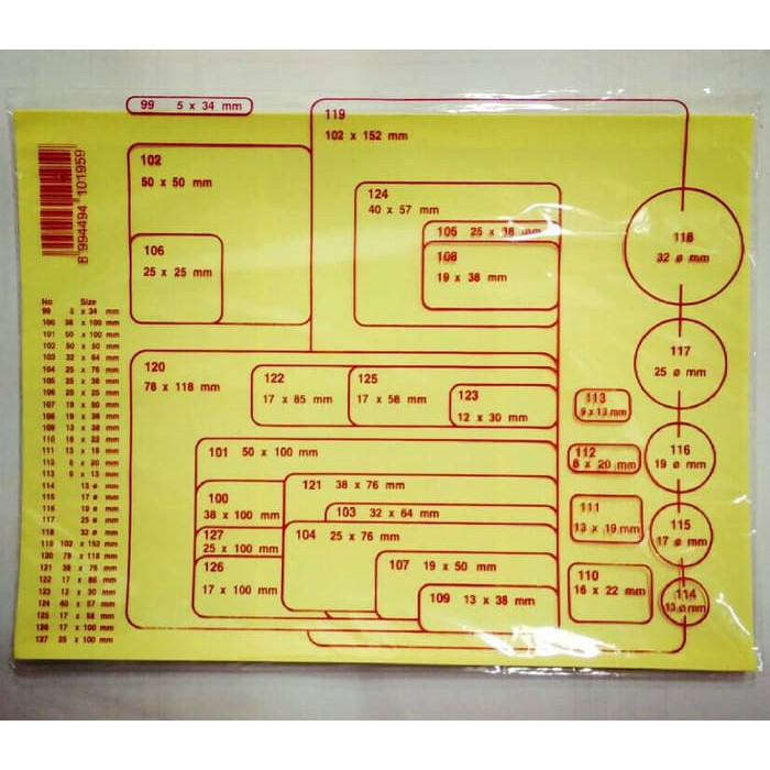 

[Promo] Fox Label Stiker 117 Undangan Nama Self Adhesive Murah