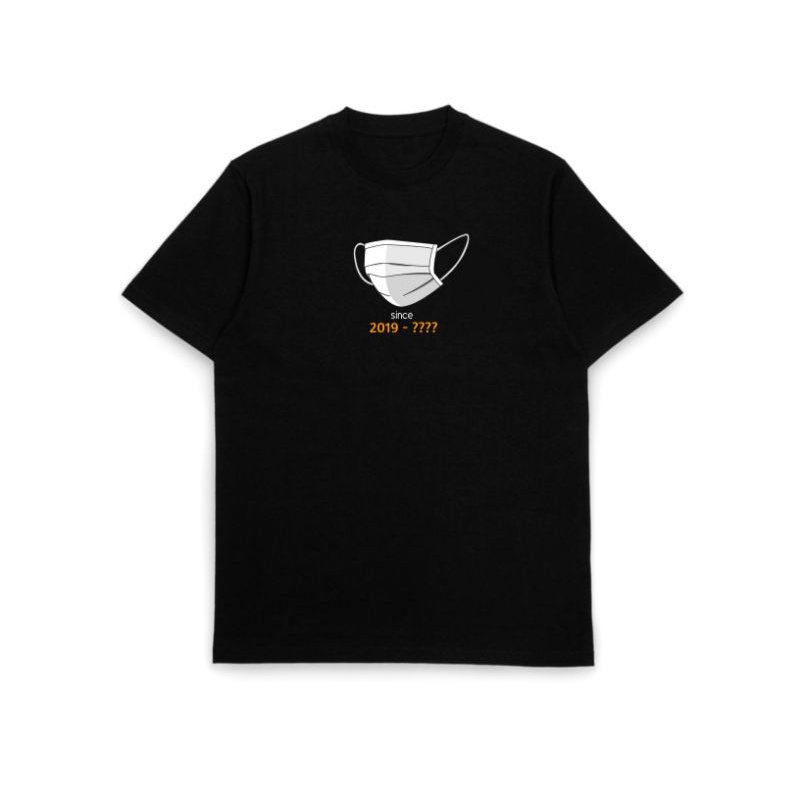 Kaos desain covid masker keren | Kaos hitam | kaos cotton combed 24s