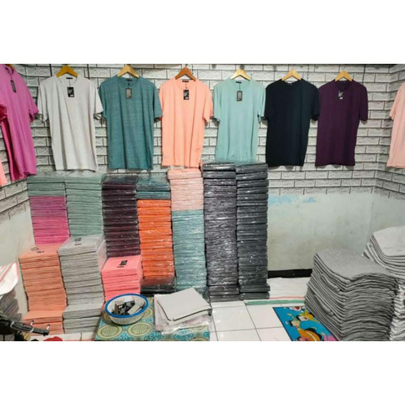 Kaos Polos H&M Lengan Pendek Kaos Pria & Wanita Catton Combed 24s nyaman di pakai