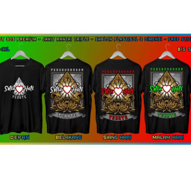 kaos psht wayang 3 d plastisol