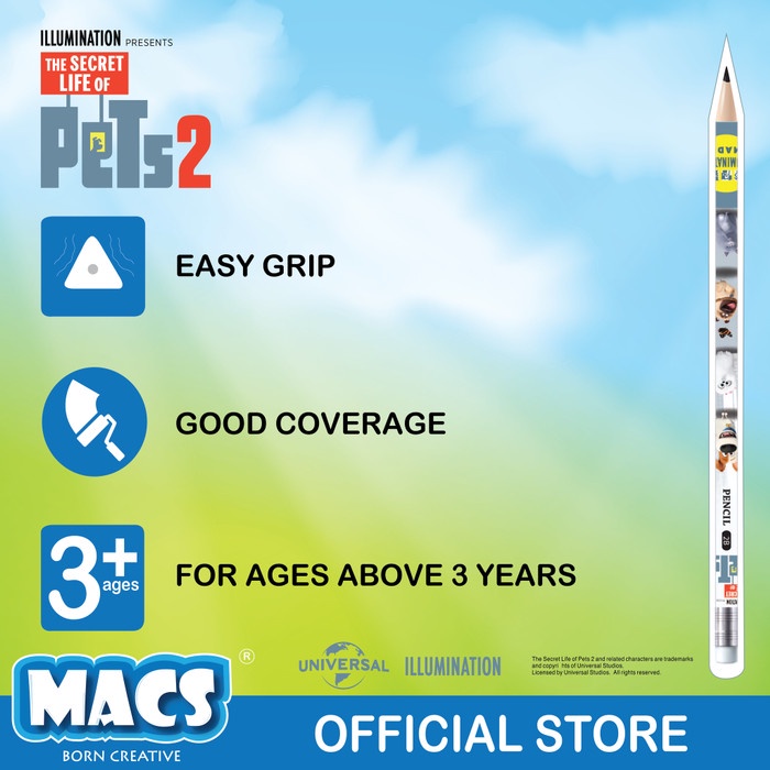 

TULIS-ALAT- FUN BUNDLE MACS 2B PENSIL SEGITIGA HITAM PETS DAN MAGIC GLUE STICK -ALAT-TULIS.