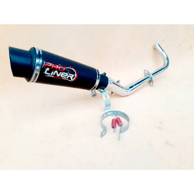 Knalpot Racing Pro Liner Black Mio Mio Soul Mio M3 Mio J