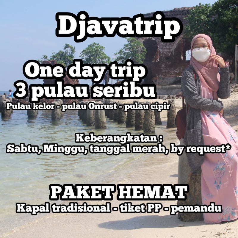 Paket tour one day trip pulau seribu paket hemat - 3 pulau seharian