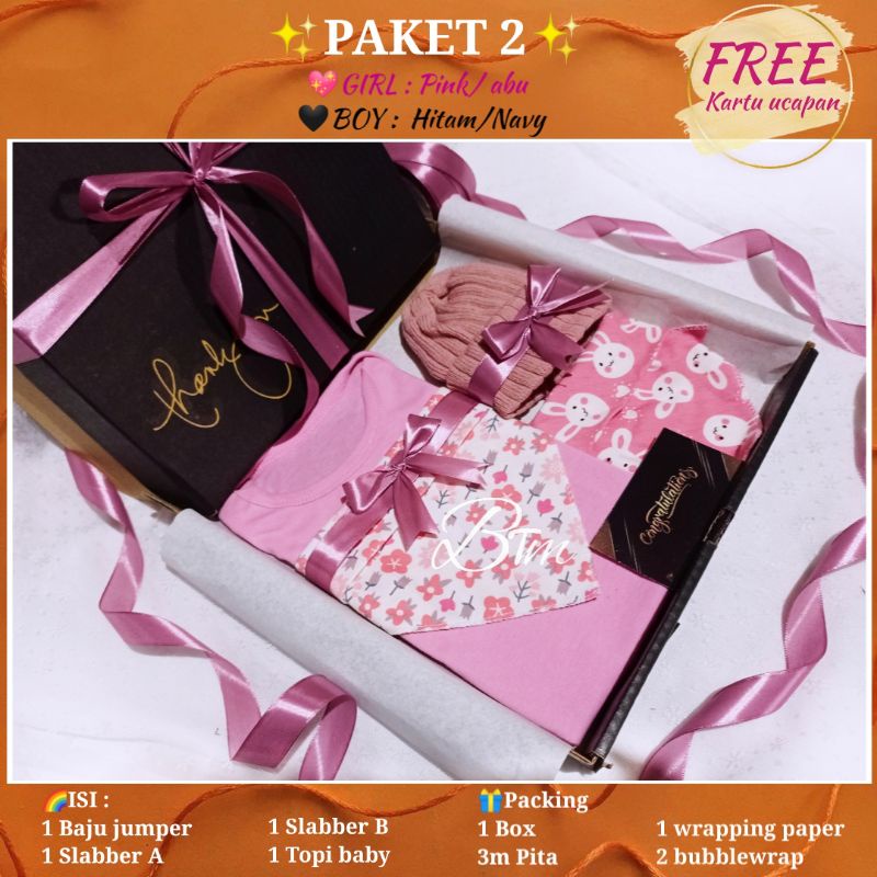 HAMPERS kado BAYI lahiran ulang tahun anak Baby gift box parsel BRANDED bajutasmurahku BTM-Paket 2 🎁:4