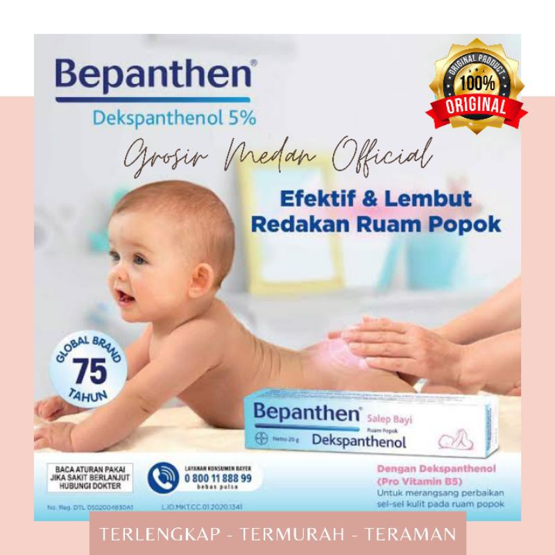 BEPANTHEN SALEP RUAM POPOK BAYI DAN KULIT KERING KEMERAHAN SALEP LECET PUTING SUSU PADA IBU MENYUSUI