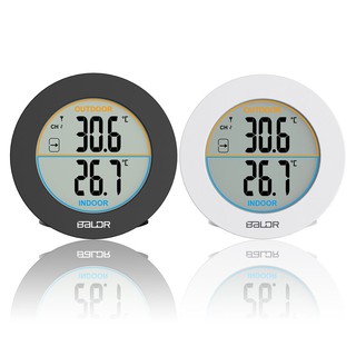 BALDR Termometer Dinding Digital Wireless Bentuk Bulat