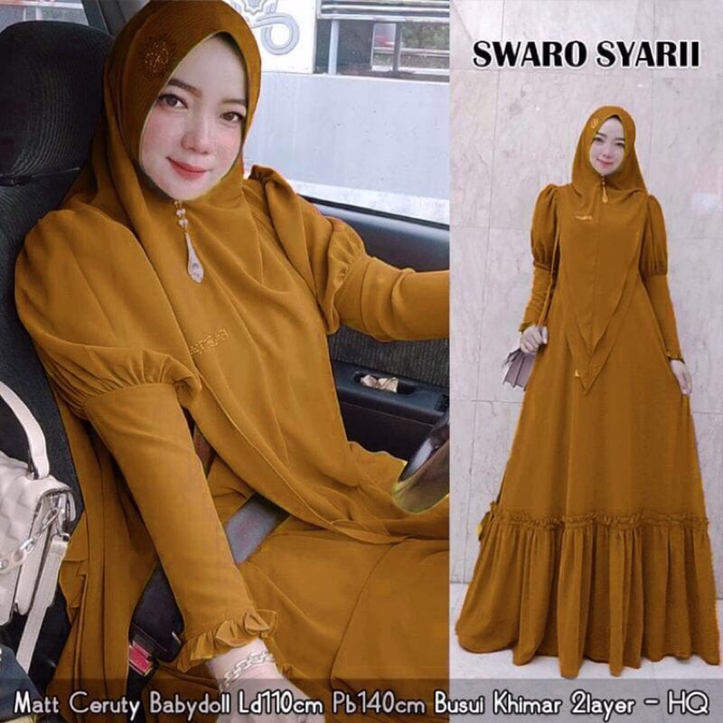 Swaro syar'i / Swaro syari   / Syar'i cantik / Gaun pesta / Swarovski