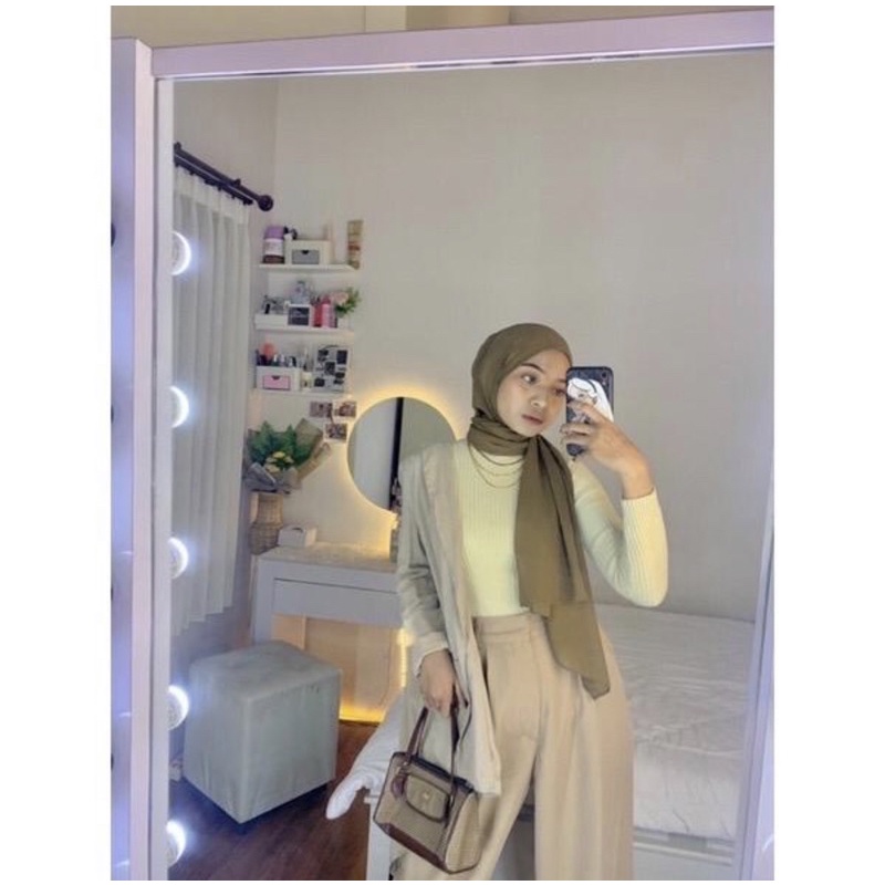 READY!!! Inner Rajut Turtleneck Premium Lengan Panjang Import | Inner Hijab Premium Impor | Inner Rajut Aisha Hijab Baju Dalaman Turtleneck Knit Manset