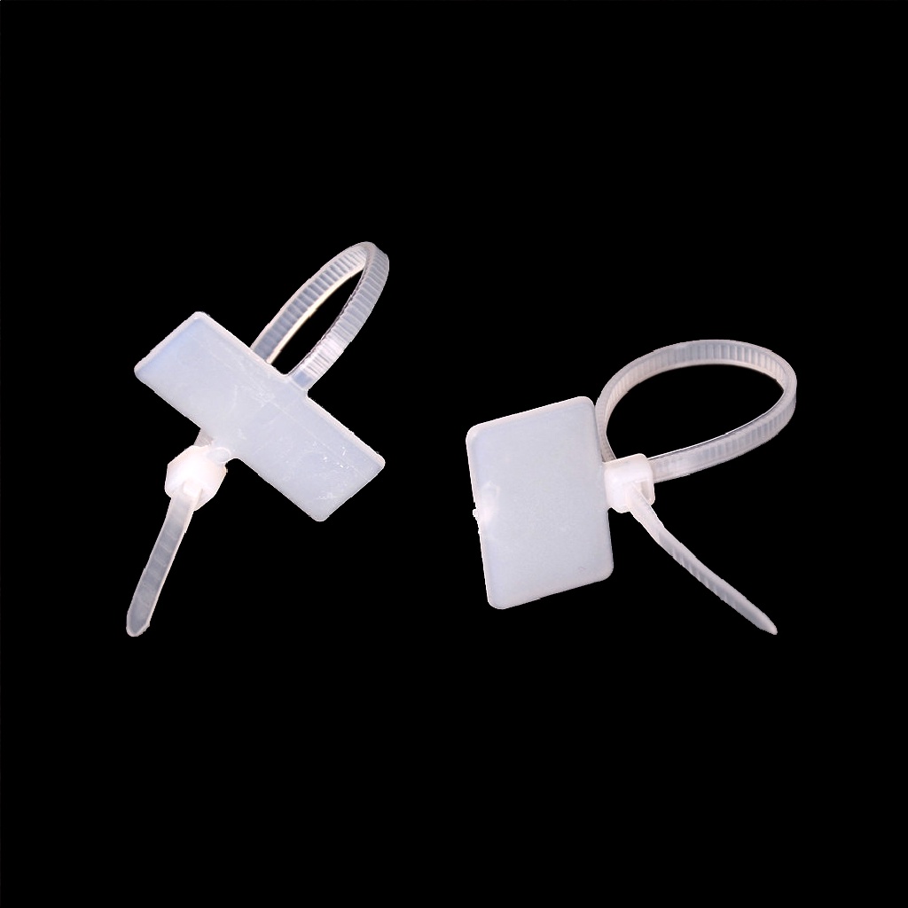 100pcs Tag Label Kabel Power RJ45 RJ12 Bahan Nilon