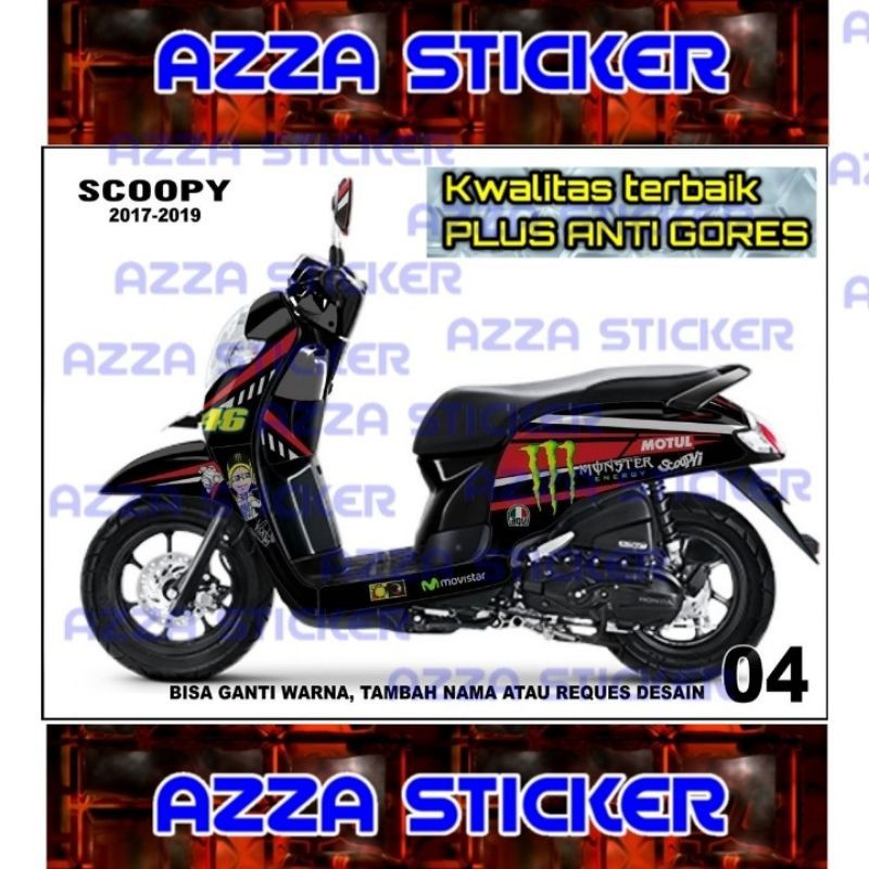 Sticker decal Scoopy 2019 Full Body decal Scoopy 2019 Full body 04