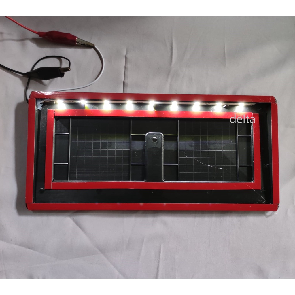 Tatakan Plat Nomor Akrilik Sepeda MOTOR 2pcs LED Putih dan Biru