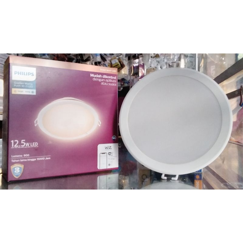 LAMPU PHILIPS DOWNLIGHT LED WiFi 4W/9W/12,5W/17 WATT SMART WIFI Kuning (2700K) - Putih (6500K)