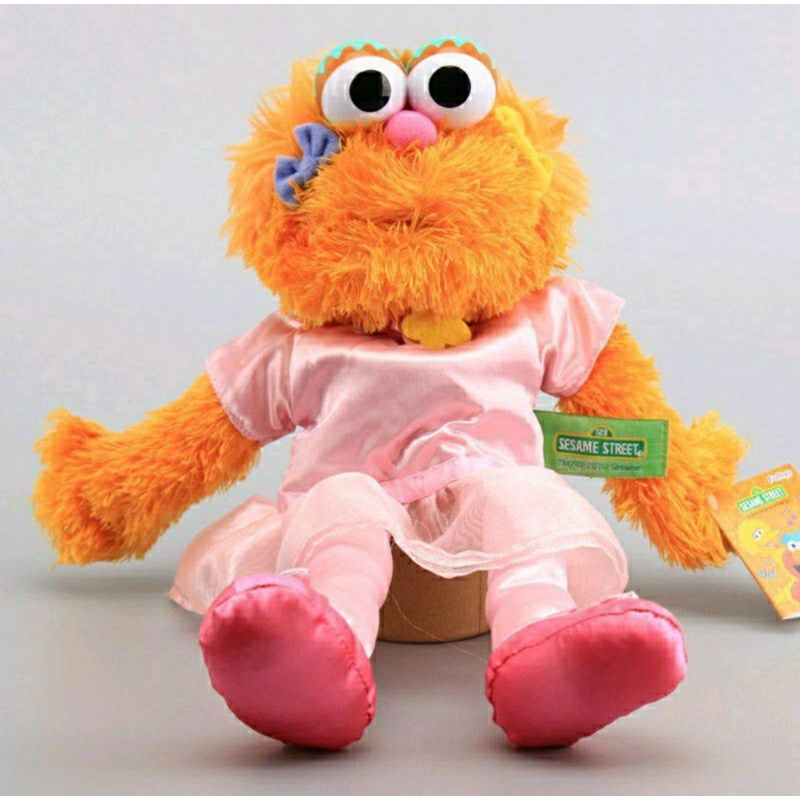 Boneka Tangan Handpuppet Zoe Sesame Street Original.