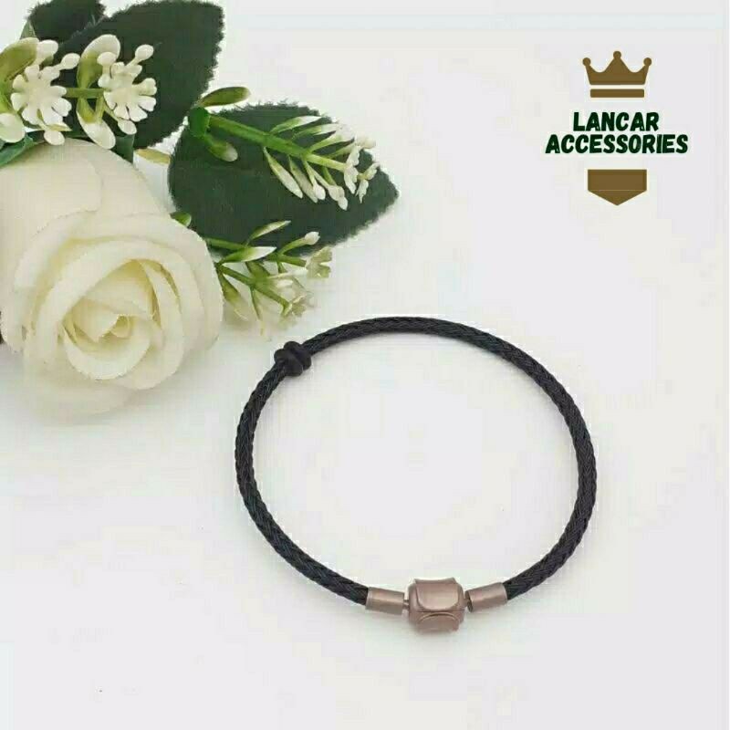 Gelang Tali Wanita Gelang Inisial Huruf Gelang Tali Kawat Waterproof Anti Air