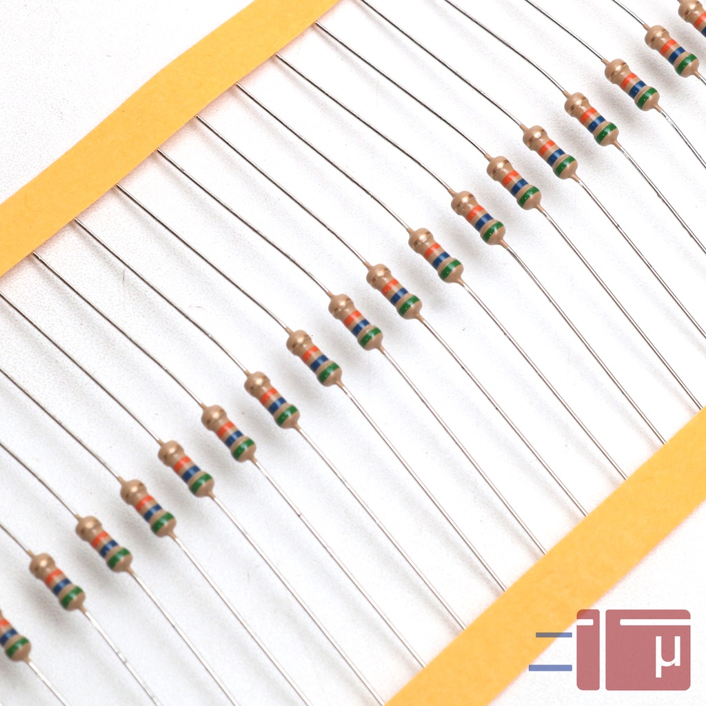 X10 Resistor 56K 1/4W Karbon 5% Taiwan Kaki Tembaga