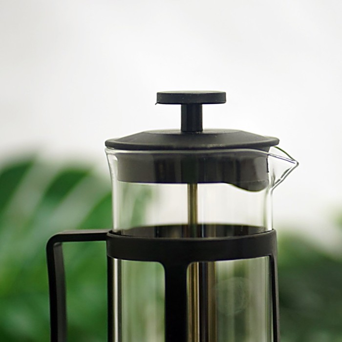 French Press Coffee Maker Tea Plunger Gelas Filter Alat Press Kopi