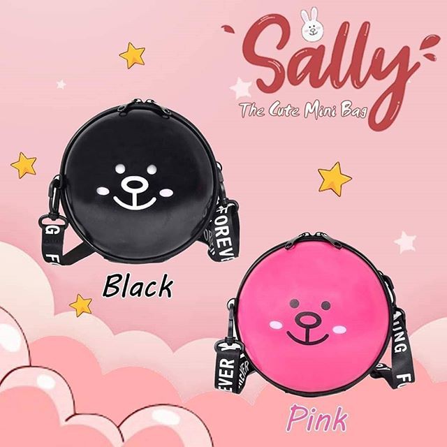 TAS SELEMPANG BULAT MINI  SMILE 3054