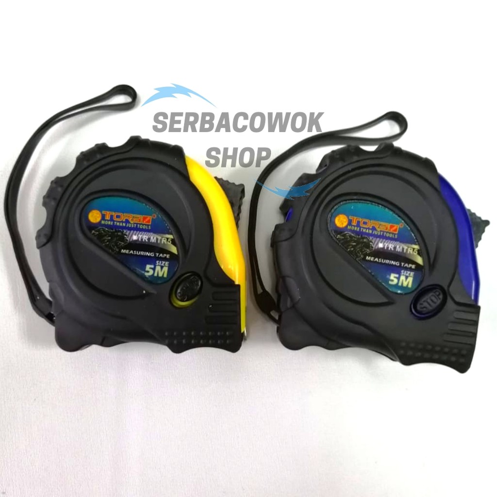 Meteran 5 Meter Karet Tora - Measuring Tape Rubber 5m Berkualitas