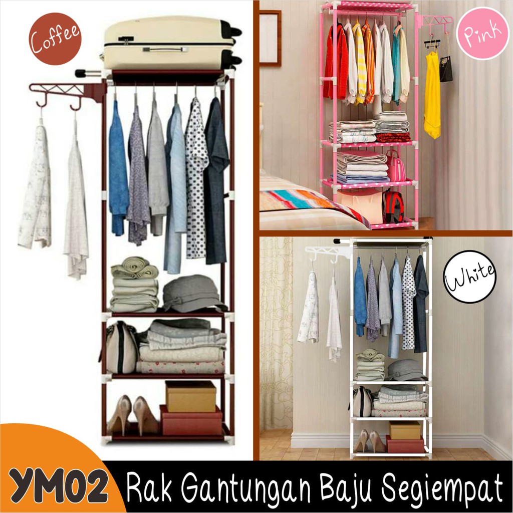 TERMURAH Gantungan Stand Hanger besar perlu dirakit Selebgram Kekinian Untuk Baju Hijab Jaket Topi DLL BAGUS bisa cod