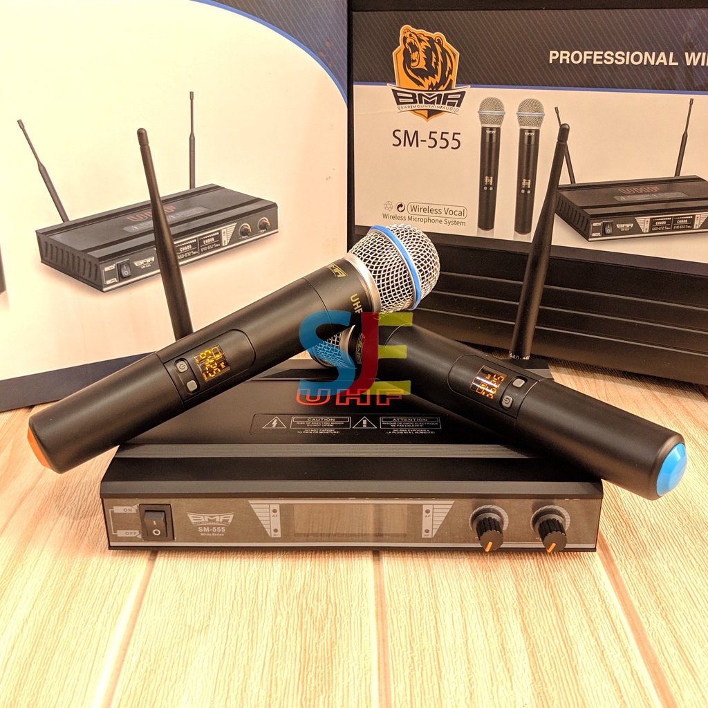 Microphone Wireless BMA SM555 / Mic Tanpa Kabel BMA