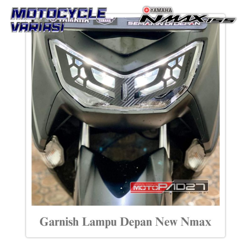 Garnish Lampu Depan Nmax Cover Lampu Depan Nmax New