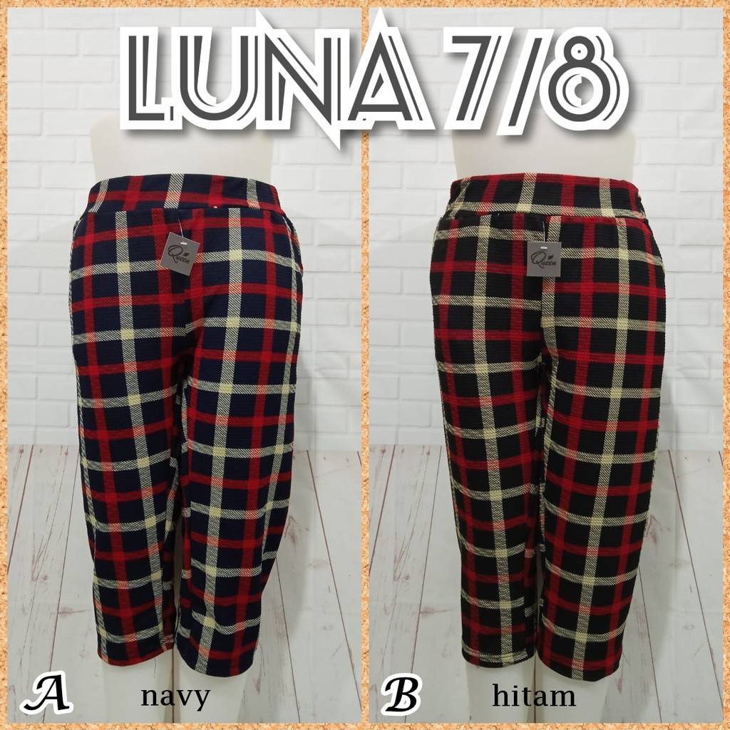  C01 CELANA  LUNA 7 8 SLIM CELANA  PENDEK WANITA MURAH 