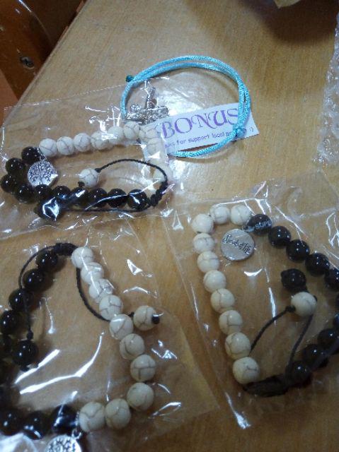 Gelang Tree Of Life Gantung Onyx White Marble Yin Yang Br885