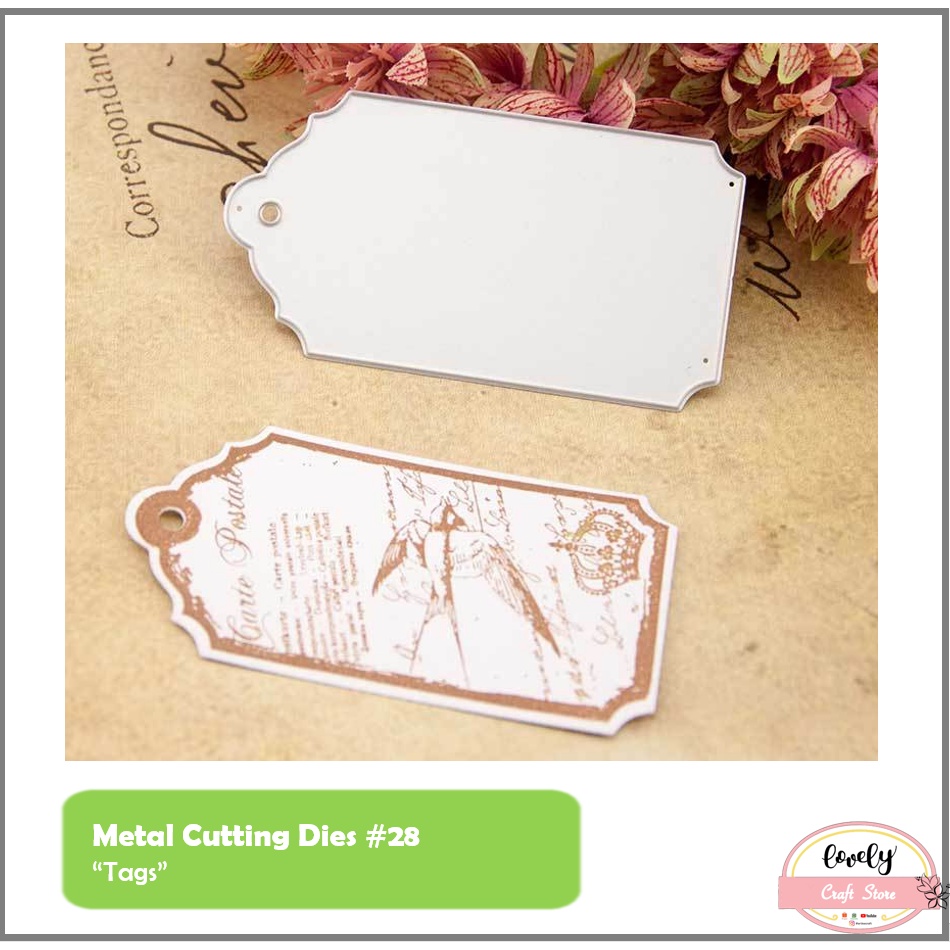 

Baru Lovelycraftstore Metal Cutting Dies S28 - Cetakan Stencil Metal Cutting Dies Model Tags Untuk