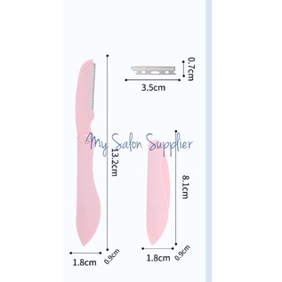 Pisau Cukur Alis Mata + Refill Pisau Extra 2pc A0261 / Eyebrow Razor