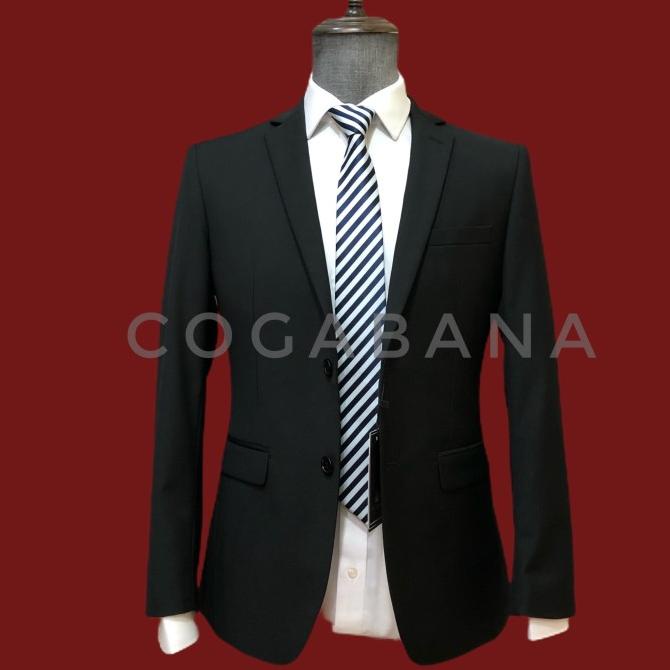 SLIM FIT COGABANA JAS HITAM JAS PRIA FORMAL
