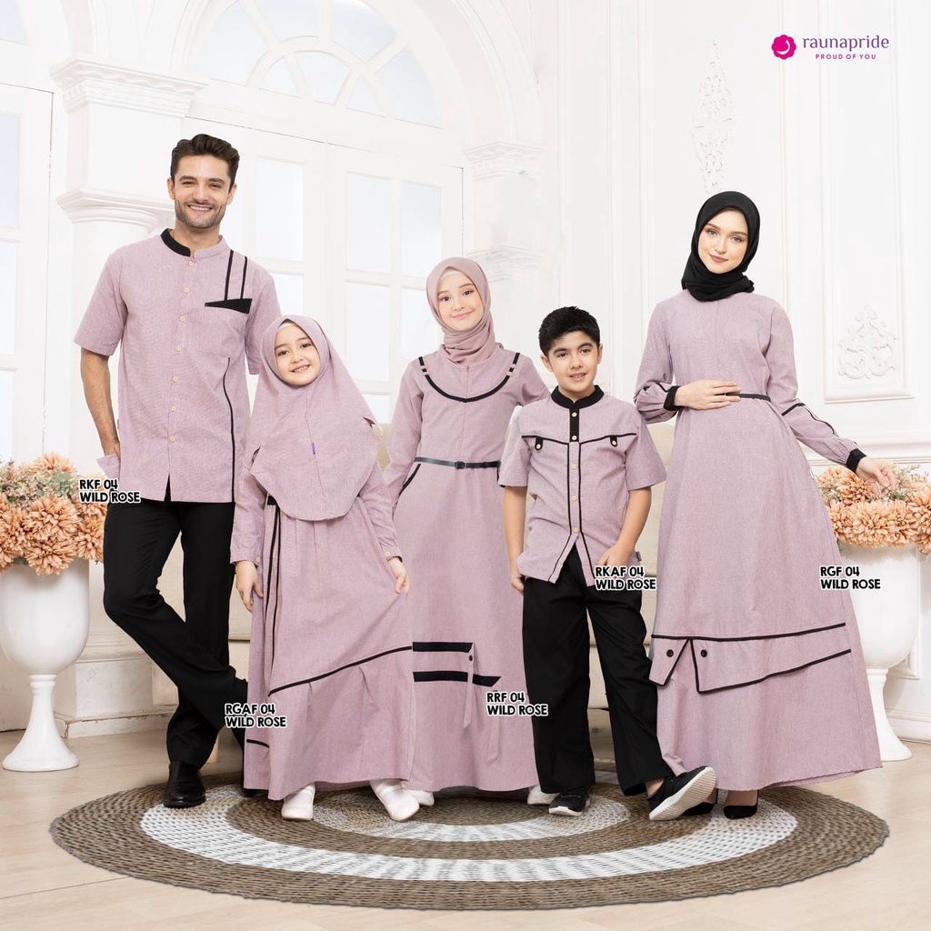 SARIMBIT RAUNA RGF 04 WILD ROSE BAHAN COTTON MELANGE / SARIMBIT TERBARU 2022 / KOKO LENGAN PENDEK / 