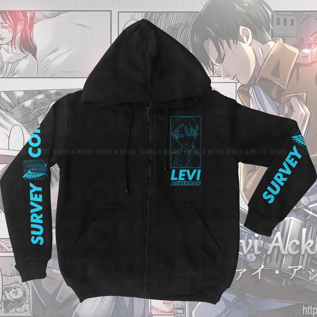 Jaket Levi Special Corps Anime Manga Attack On Titan SNK Unisex