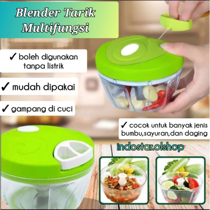 Chopper Manual Blender Mini Speedy Chopper / Blender Tarik⭐indostar⭐