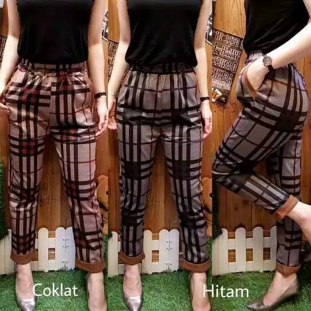  BAGGY  PANT KOTAK  BAGGY  PANT COMBI STIK BALIK MURAH MERIYAH 