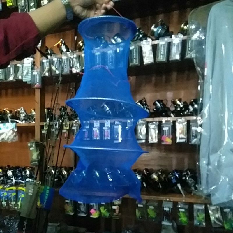 koja korang tempat ikan biru diameter 25cm kawat tebal