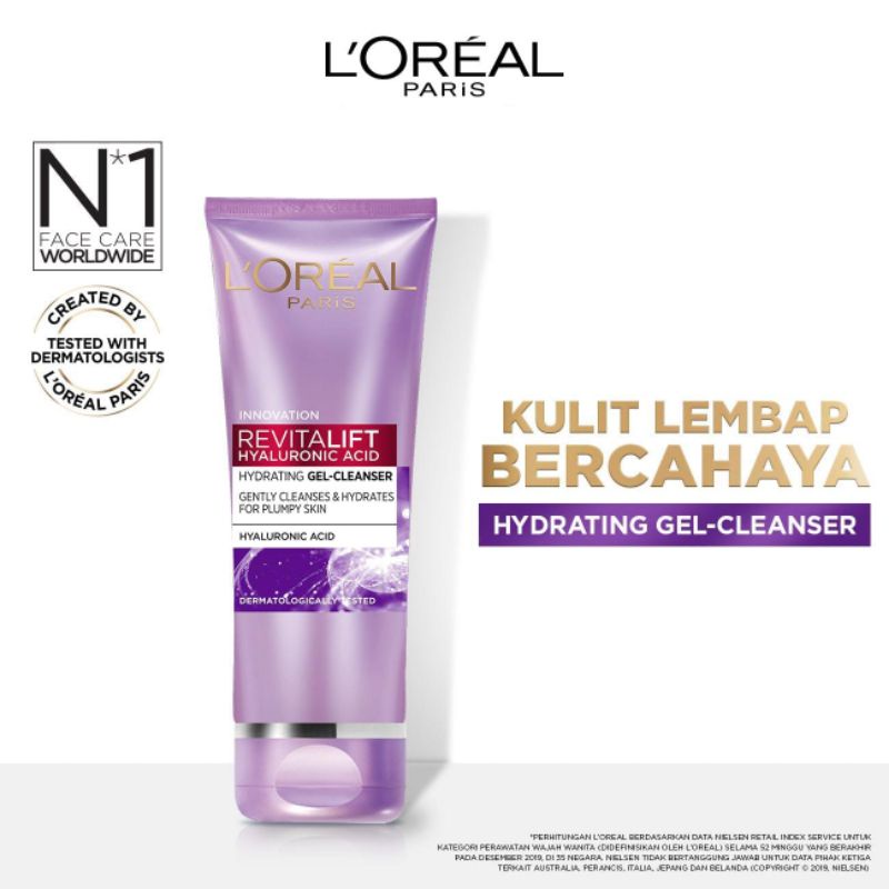 L'OREAL HYALURONIC ACID CLEANSER 100ML