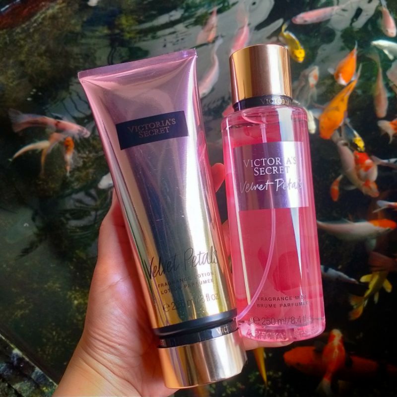 victoria's secret parfume Set body mist and body lotion fragrance / parfume wanita / victoria secret