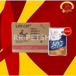 Makanan Basah Kucing Life Cat Sachet Pouch Grosir Dus isi 24 PCS 85 GR