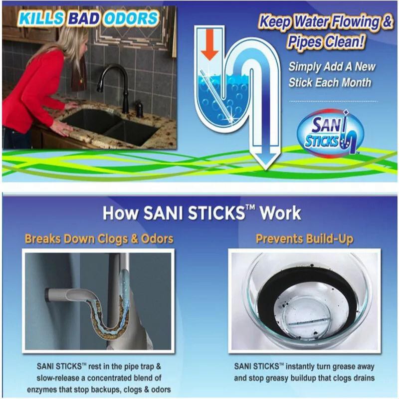 SANI STICK / ALAT PEMBERSIH SALURAN TOILET / WC - Economic packaging