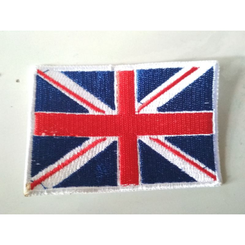 emblem patch bordir bendera britania raya