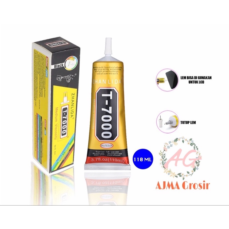 

Lem Touchscreen T7000 Black 110ml / Lem Layar Sentuh T - 7000 Hitam Zhanlida