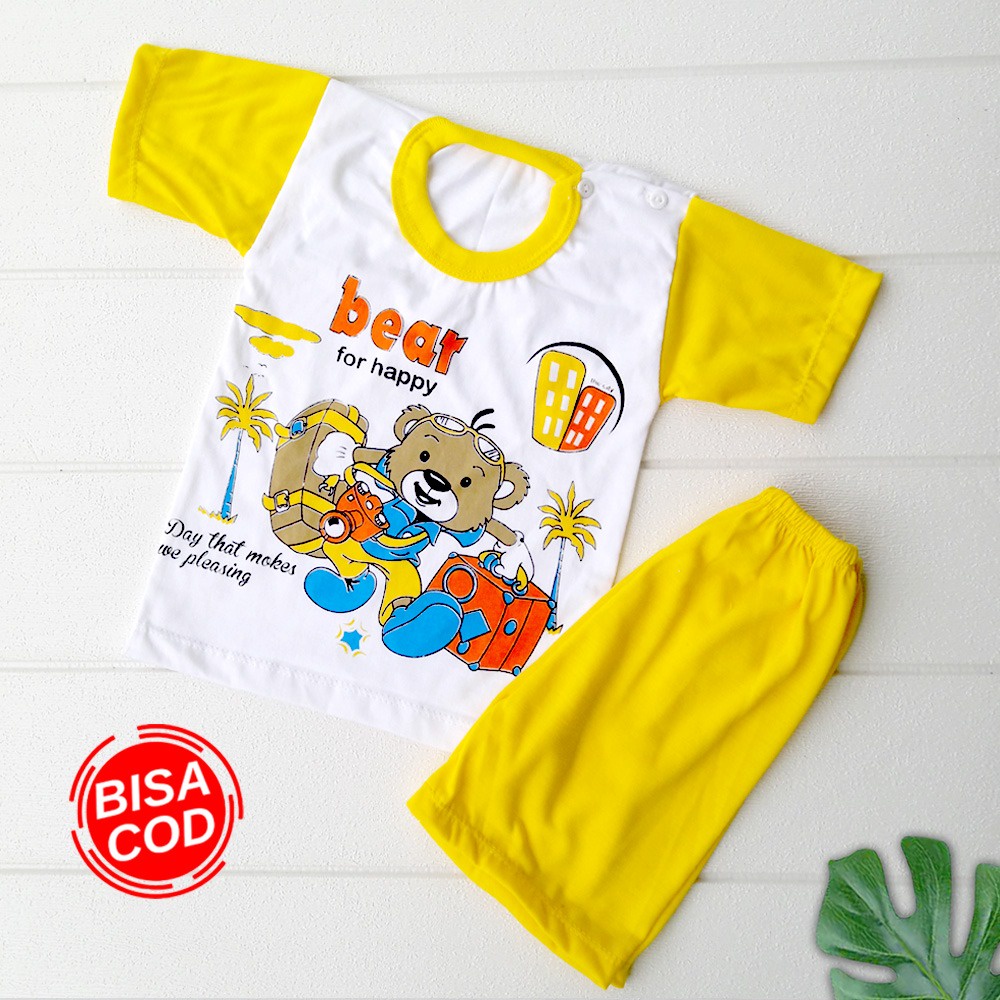 Setelan Oblong Pendek Bayi 6-12 Bulan DNW BABY