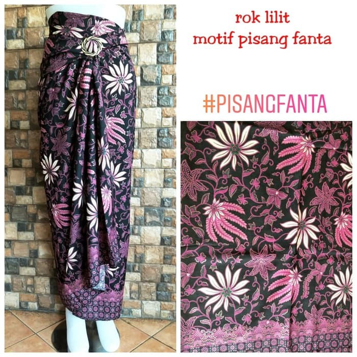 ROK BATIK SEPAN WIRON WARNA HITAM PUTIH MOTIF JAWA BAWAHAN ST101 KEBAYA AKAD RESEPSI PERNIKAHAN I.10