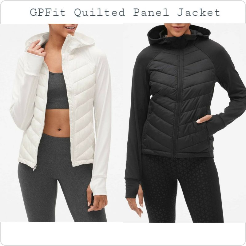 Gap Factory - GapFit Nordic Quilted Panel Jacket - White - Jaket Putih - Sisa Produksi/Ekspor