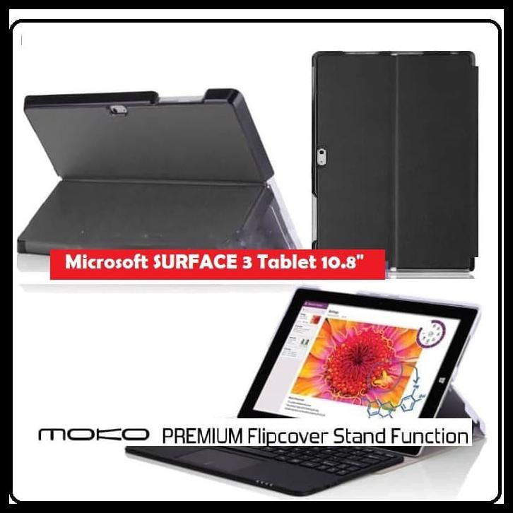 MICROSOFT SURFACE 3 10.8 FLIP CASE LEATHER MOKO PREMIUM BOOK COVER