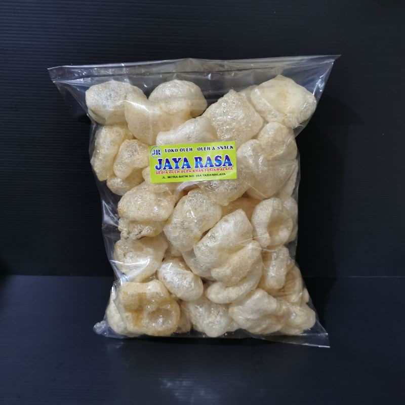 

KERUPUK KULIT SAPI 1/4 kg original asin 250 gram cemilan gurih renyah