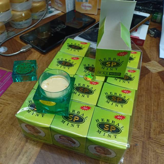 cream sp herbal mint (asli) lusinan