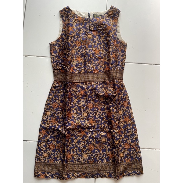 Dress batik preloved Rianty Batik