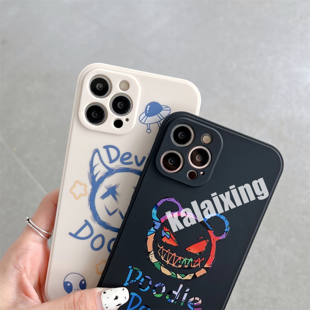 Soft Case Motif Devil Untuk iPhone 7plus 8plus 6plus 6 6s 7 8 14 / 13 / 12 / 11 Pro Max 13mini 12mini X Xs Max Xr